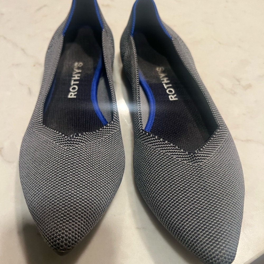Rothy's women’s Black and Blue Loafers